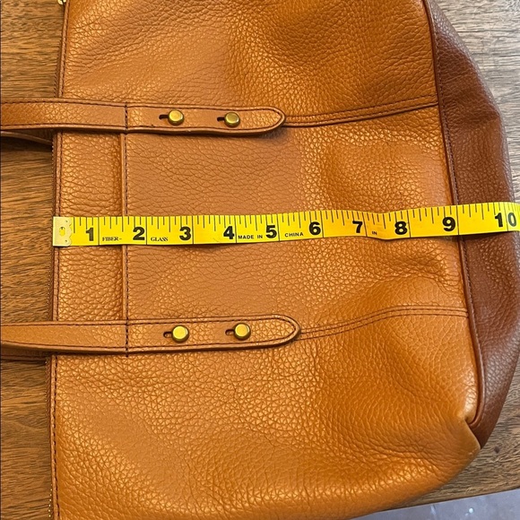 Fossil Jenna Handbag Brown Pebbled Leather - Picture 14 of 16